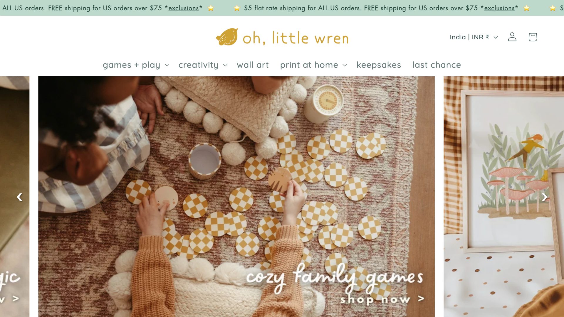 Oh Little Wren — live store built by Rachna Builds